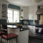 Cozy and efficient white kitchen