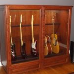 Guitar humidor in cherry