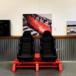 Custom Bench made with corvette seats